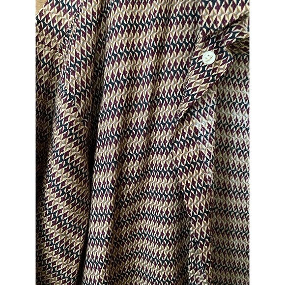 Gitman Bros Vintage Button Up Men’s XL Geo Multicolor Print Short Sleeve EUC - Picture 2 of 11